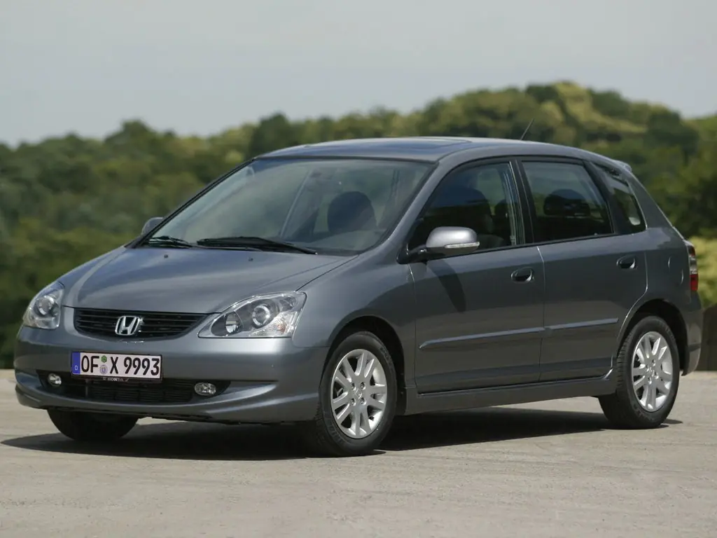 Honda Civic (EU5, EU6, EU7, EU8, EU9, EV1) 7 поколение, рестайлинг, хэтчбек 5 дв. (09.2003 - 08.2005)